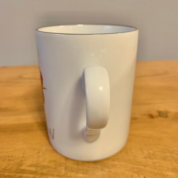 Pottery Barn Coffee Mug Cup Vixen Christmas Holiday Reindeer Porcelain 12oz - Picture 6 of 8